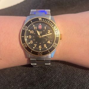 Stainless steel Swiss army men’s watch